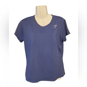 Gymshark Navy Blue Short Sleeve Top